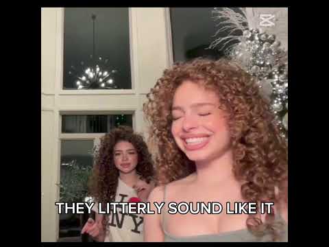 WHO SOUNDED BETTER COMMENT WHAT YOU THINK || #kalogerasisters #curlyhair #sundaykalogeras #christmas