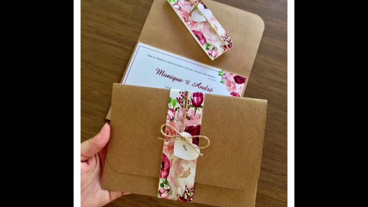 Convite de Casamento Monique e André