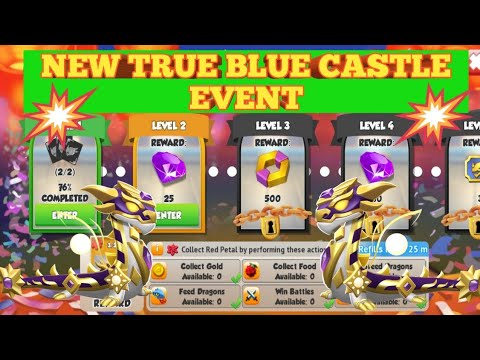 NEW TRUE BLUE: CASTLE EVENT ||"DOTM" THE SUN🌞|NEW LUDUAN DRAGON |BREEDING BLITZ Fall Dragon | DML.