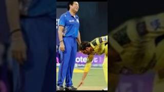 MS Dhoni respect❤️ Sachin Tendulkar 💯 #shorts #youtubeshorts #msdhoni #sachintendulkar #ipl #cricket