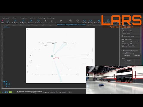 LARS robot tuorial 1- map create and robot send request