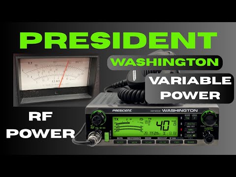 President WASHINGTON RF Power Settings (HOW TO)