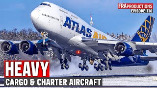 Aviation HIGHLIGHTS: HEAVY CARGO Aircraft: AN-124 IL-76 B747 A340 DC-8 | Planespotting