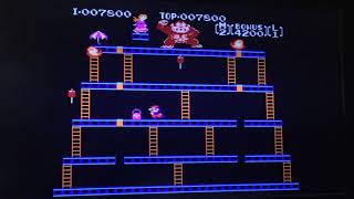 「ドンキーコング」ファミコン版 プレイ動画!!