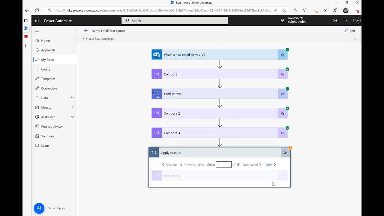 Power Automate - How to extract body of email which contains multiple rows?