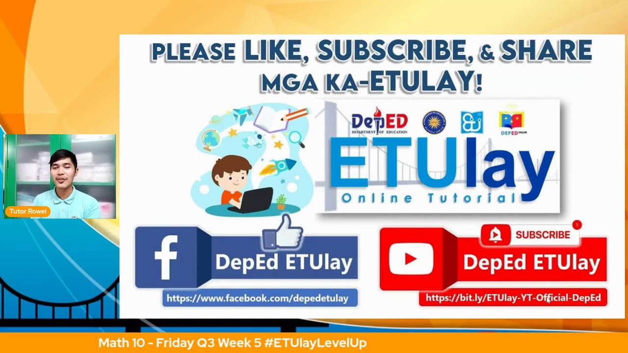 Math 10  - Friday Q3 Week 5 #ETUlayLevelUp