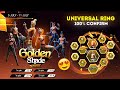 Golden Shade Bundle Return Event Free Fire Free Fire New Event Ff New Event Ff Upcoming Events