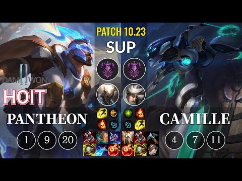 DWG Hoit Pantheon vs Camille Sup - KR Patch 10.23