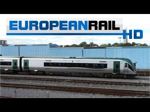 Iarnród Éireann Irish Rail ICR 22000 DMU arrives at Dublin Heuston Station