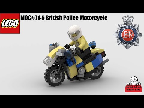 LEGO MOC#71-5/Tutorial#24  British Police Motorcycle