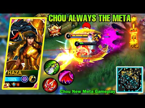 THE REASON WHY CHOU IS ALWAYS IN THE META | Passive + Item | CHOU BEST BUILD 2023 | MLBB