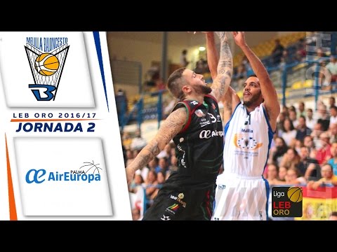 Highlights Club Melilla Baloncesto - Palma Air Europa (LEB Oro 16/17 - Jornada 2)