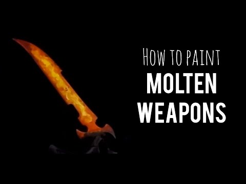 How to Paint: Molten Weapons (Contrast method)