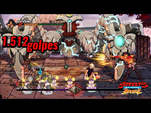 Streets of Rage 4/ V7 DLC/ Shiva/ boss rush full combo attempt (280k)!!!