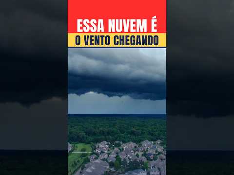 Nuvem prateleira é o VENTO chegando antes da chuva