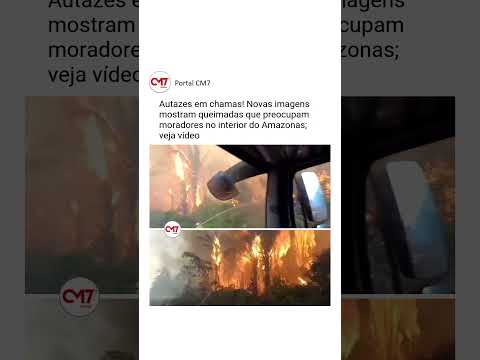 Queimadas avançam em Autazes, ameaçam a vegetação e preocupam moradores da região.
