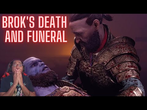 GOD OF WAR RAGNAROK: Brok Death Scene and Funeral REACTION [PS5]
