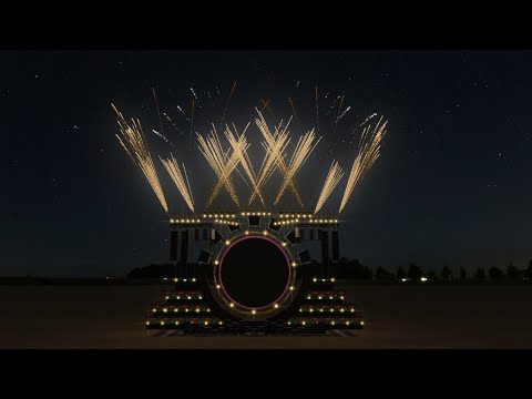 FWsim |Decibel Outdoor Endshow 2022 Intro | Virtual fireworks show |