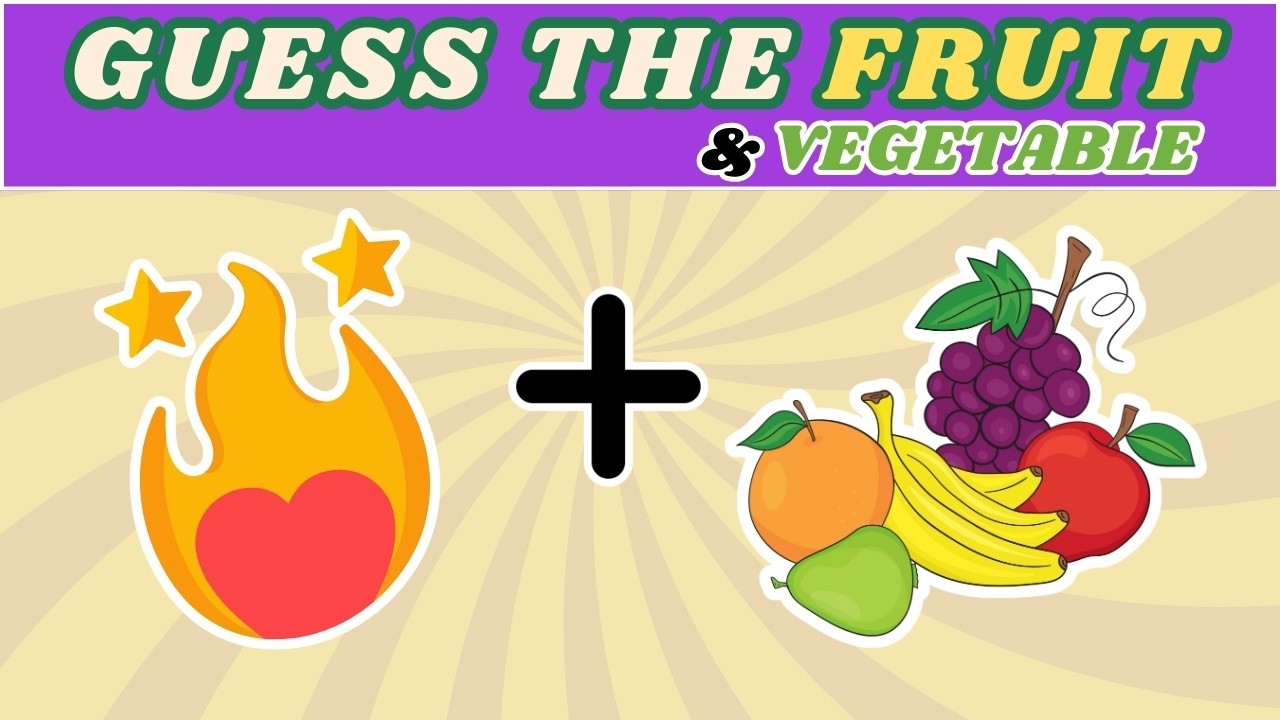 Can You Guess 55 Fruits and Vegetables by Emoji Like a PRO?