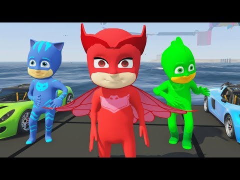 PJ Masks Mods Catboy, Owlette, Gekko (GTA 5 Mods Gameplay)
