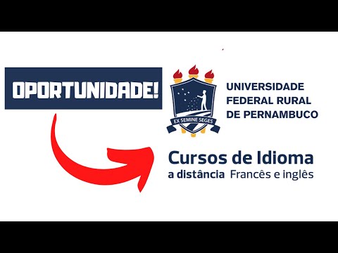 CURSOS IDIOMAS EaD GRÁTIS - UNIVERSIDADE FEDERAL RURAL DE PERNAMBUCO - UFRPE
