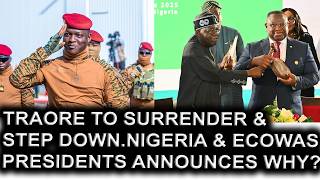 Ibrahim Traore To Step Down As Nigeria President & ECOWAS President Announces Why?.