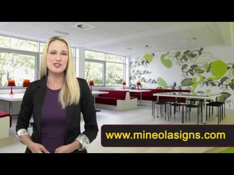 Signs and truck lettering, logo designs and car wraps, signs installation or Commercial and residential awnings.
Mineola Awnings and Signs are the experts of modern sign technology. Light box, paper signs or advertise your business wherever you go.