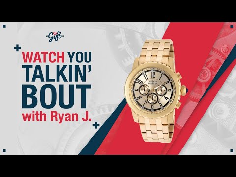 Invicta Men s Specialty Gold Dial Yellow Steel Chrono Watch 19465