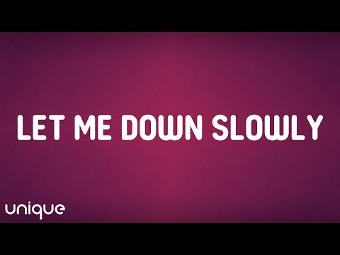 Alec Benjamin - Let Me Down Slowly (Lyrics)