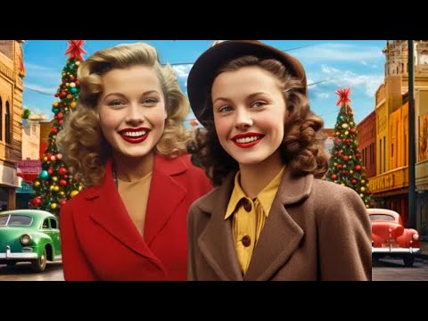 1930s USA - Real Street Scenes during Holiday Season - Colorized Footage