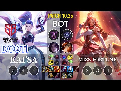 SB DooTi Kai'Sa vs Miss Fortune Bot - KR Patch 10.25