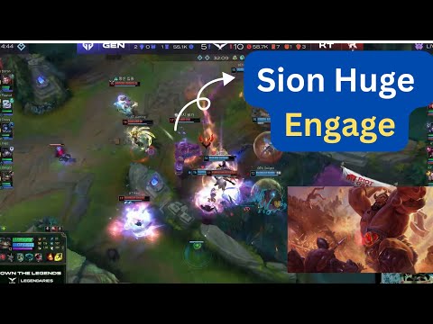 KT Kiin Sion Double knock up to engage GEN! KT BDD huge ahri follow up!