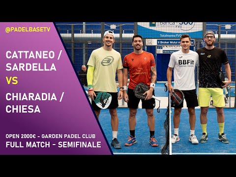 SEMIFINALE MASCHILE - VI OPEN 2000€ PADEL GARDEN  - Cattaneo / Sardella VS Chiaradia / Chiesa