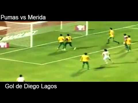 Pumas 2 vs Merida 1 Gol de Diego Lagos