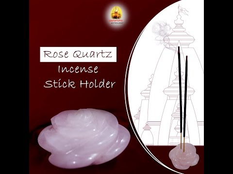 Rose Quartz Incense stick holder - Saptarishis Astrology