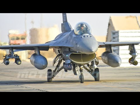 F-16C Block 52 Fighting Falcon Fighter Jet Flight Operations