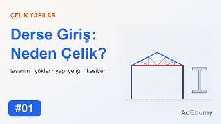 Çelik Yapılar #01 | Derse Giriş: Yapısal Tasarım, Yükler, Yönetmelikler, Yapı Çe