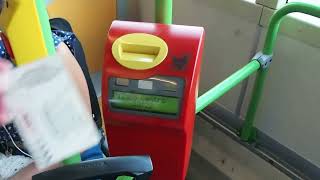 preview picture of video 'Validating my 24 hour 1-Day Urban Ticket on the X75 express bus from LIN to San Babila Square Milan'