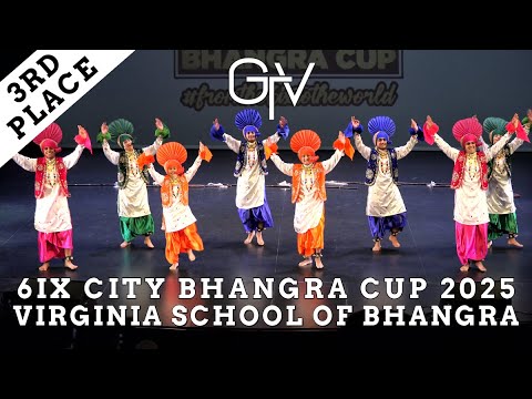 Virginia School of Bhangra - Third Place Live Bhangra Boys Category at 6IX City Bhangra 2025