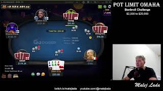 Pot Limit Omaha | Bankroll Challenge $2k to $20k | Day 1