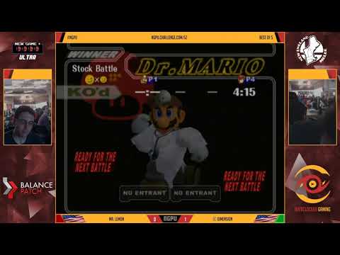 NGPU 52 SSBM - Mr. Lemon (Dr. Mario) vs. Dimension (Marth) - Melee LSF