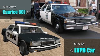 GTA SA Vehicle vs Real life Vehicles#4 | All Police & Military Vehicles