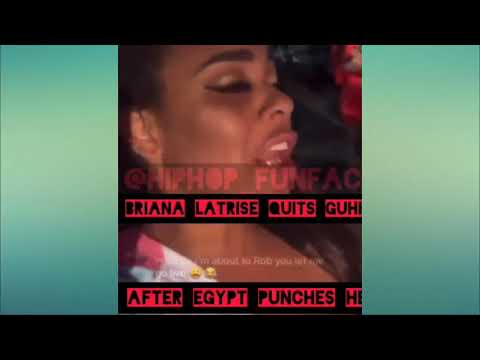 Briana Latrise Says Shes Quitting Growing up hip hop after Pepa's daughter Egypt chin checks her!!