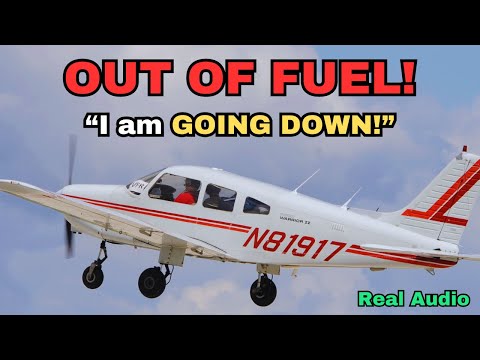Warrior Runs out of Fuel | Inadequate preflight planning and fuel management (Real ATC)