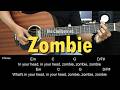 Zombie The Cranberries EASY Guitar Tutorial With Chords Lyrics