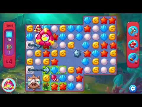 Fishdom Hard Level 12002 (with full seashell [Super Lightning] and timed bombs) @choraelmin