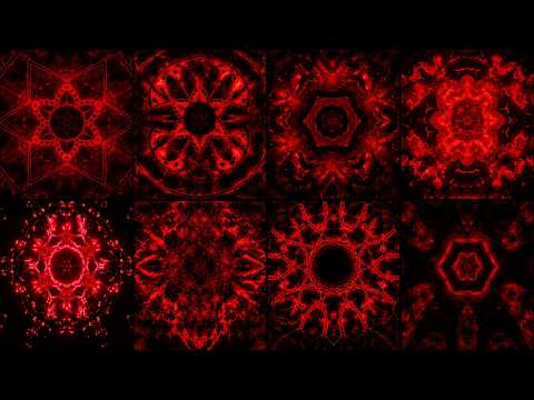 Crimson Cyber Ritual VJ Loop Pack | 8 Seamless Red Abstract Techno Visuals