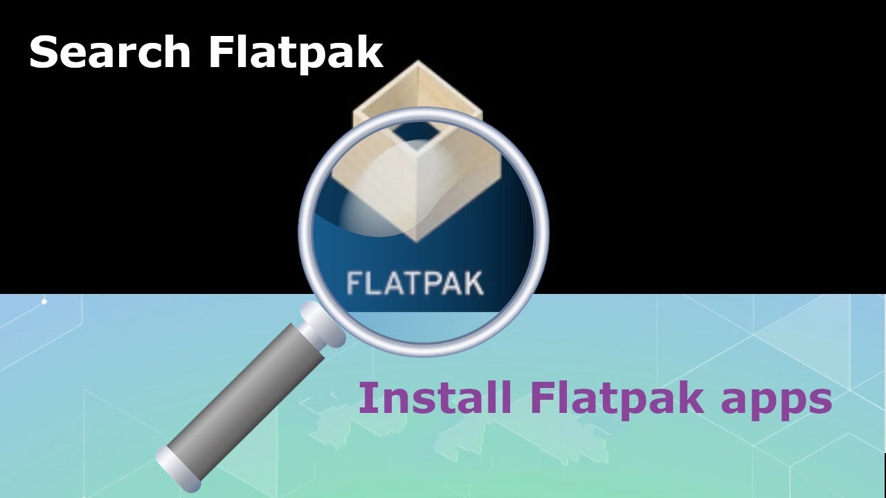 Search and install flatpak applications