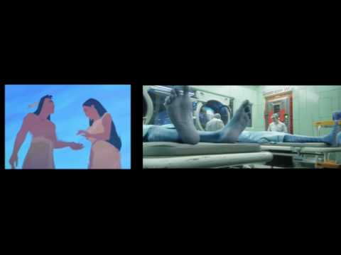 阿凡達》和《風中奇緣》並肩作戰。 (Avatar and Pocahontas Side-by-Side)