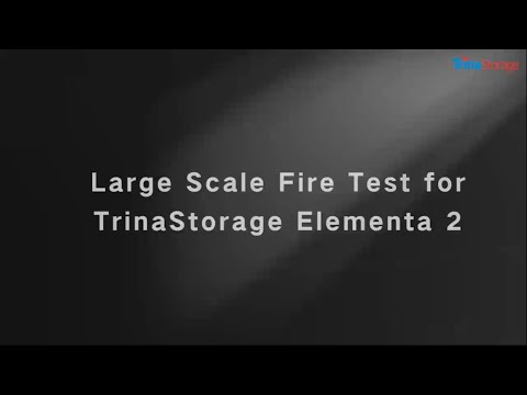 Large Scale Fire Test for TrinaStorage Elementa 2